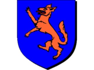 Sticker Custom Preview Image #048914 Crests Emblems Animals Wolf Rampant3