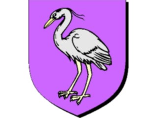 Sticker Custom Preview Image #048926 Crests Emblems Birds Crane2