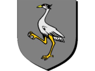 Sticker Custom Preview Image #048927 Crests Emblems Birds Crane3