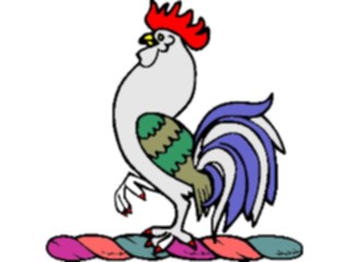 Sticker Custom Preview Image #048966 Crests Emblems Birds Rooster1