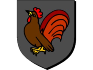 Sticker Custom Preview Image #048969 Crests Emblems Birds Rooster4
