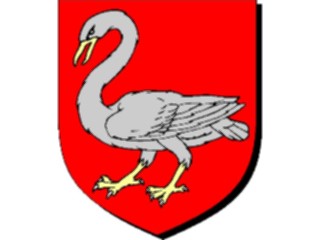 Sticker Custom Preview Image #048974 Crests Emblems Birds Swan2