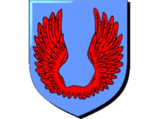 Sticker Custom Preview Image #048978 Crests Emblems Birds Wings Double