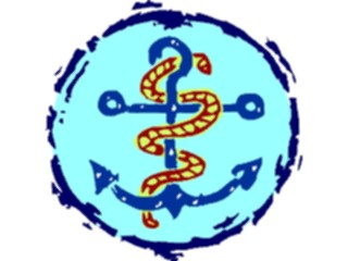 Sticker Custom Preview Image #048979 Crests Emblems General Anchor Snake