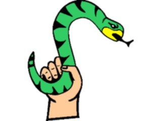 Sticker Custom Preview Image #049087 Crests Emblems Human Arm Snake