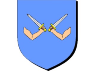 Sticker Custom Preview Image #049089 Crests Emblems Human Arm Sword1