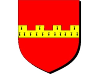 Sticker Custom Preview Image #049529 Crests Emblems Shields Fess Embattled Erminois1