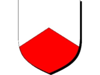 Sticker Custom Preview Image #049606 Crests Emblems Shields Per Chevron Red