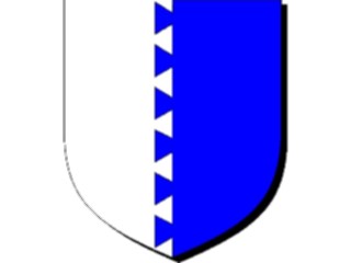 Sticker Custom Preview Image #049616 Crests Emblems Shields Per Pale Dovetailed