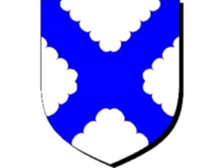Sticker Custom Preview Image #049656 Crests Emblems Shields Saltire Engrailed