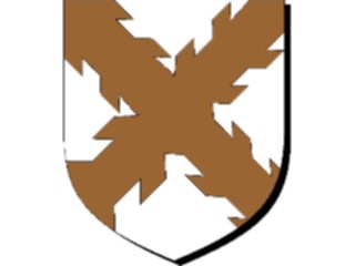 Sticker Custom Preview Image #049660 Crests Emblems Shields Saltire Raguly