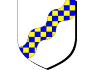 Sticker Custom Preview Image #049699 Crests Emblems Shields Sinister Indented Wavy2