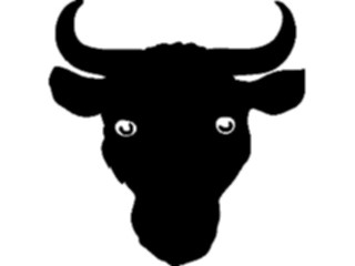 Sticker Custom Preview Image #049761 Crests Emblems Silhouettes Bull Head2