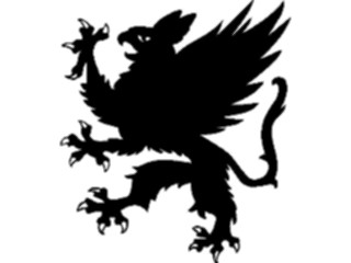 Sticker Custom Preview Image #049813 Crests Emblems Silhouettes Griffin2