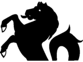 Sticker Custom Preview Image #049831 Crests Emblems Silhouettes Horse2