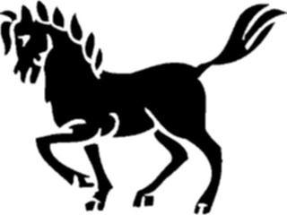 Sticker Custom Preview Image #049832 Crests Emblems Silhouettes Horse3