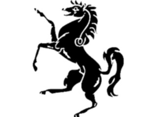 Sticker Custom Preview Image #049833 Crests Emblems Silhouettes Horse4