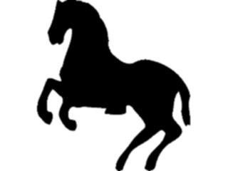 Sticker Custom Preview Image #049835 Crests Emblems Silhouettes Horse6