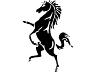 Sticker Custom Preview Image #049836 Crests Emblems Silhouettes Horse7