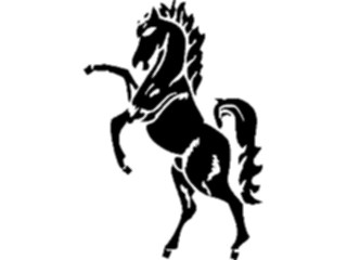 Sticker Custom Preview Image #049837 Crests Emblems Silhouettes Horse8