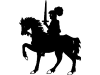 Sticker Custom Preview Image #049843 Crests Emblems Silhouettes Knight