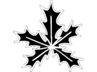 Sticker Custom Preview Image #049844 Crests Emblems Silhouettes Leaf1