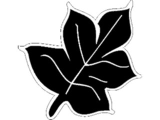 Sticker Custom Preview Image #049845 Crests Emblems Silhouettes Leaf2