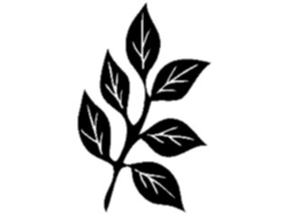 Sticker Custom Preview Image #049848 Crests Emblems Silhouettes Leaf5