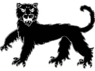 Sticker Custom Preview Image #049854 Crests Emblems Silhouettes Leopard4