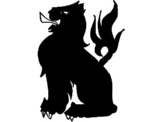 Sticker Custom Preview Image #049857 Crests Emblems Silhouettes Lion3