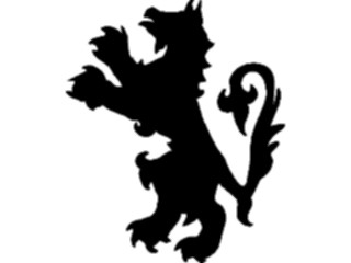 Sticker Custom Preview Image #049864 Crests Emblems Silhouettes Lion Rampant1