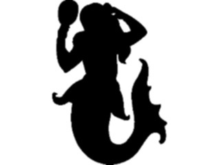 Sticker Custom Preview Image #049875 Crests Emblems Silhouettes Mermaid1