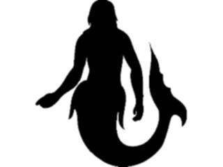 Sticker Custom Preview Image #049876 Crests Emblems Silhouettes Mermaid2