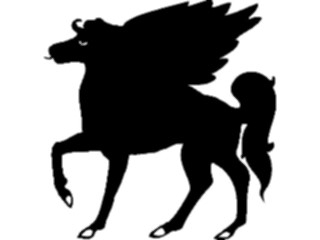 Sticker Custom Preview Image #049878 Crests Emblems Silhouettes Pegasus