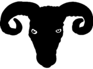 Sticker Custom Preview Image #049884 Crests Emblems Silhouettes Ram1