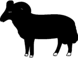 Sticker Custom Preview Image #049886 Crests Emblems Silhouettes Ram3