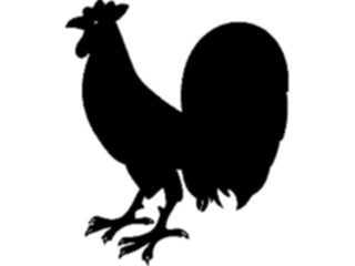 Sticker Custom Preview Image #049889 Crests Emblems Silhouettes Rooster1