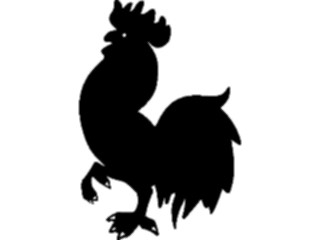 Sticker Custom Preview Image #049890 Crests Emblems Silhouettes Rooster2