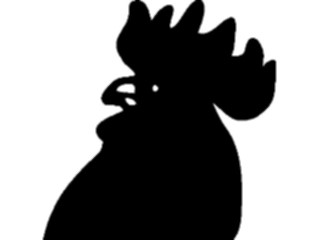 Sticker Custom Preview Image #049891 Crests Emblems Silhouettes Rooster Head