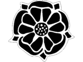 Sticker Custom Preview Image #049892 Crests Emblems Silhouettes Rose1