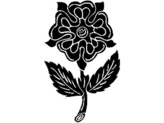 Sticker Custom Preview Image #049893 Crests Emblems Silhouettes Rose2