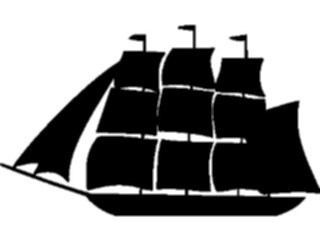 Sticker Custom Preview Image #049896 Crests Emblems Silhouettes Ship1