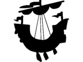 Sticker Custom Preview Image #049898 Crests Emblems Silhouettes Ship3