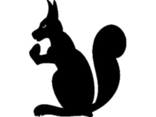 Sticker Custom Preview Image #049906 Crests Emblems Silhouettes Squirrel