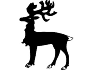 Sticker Custom Preview Image #049907 Crests Emblems Silhouettes Stag