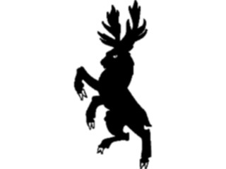 Sticker Custom Preview Image #049908 Crests Emblems Silhouettes Stag1