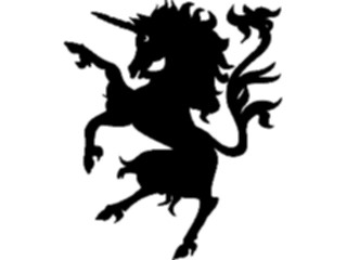 Sticker Custom Preview Image #049929 Crests Emblems Silhouettes Unicorn3