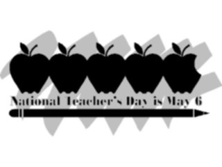 Sticker Custom Preview Image #050000 Education Schools Advertising National Teachers Day