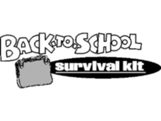 Sticker Custom Preview Image #050006 Education Schools Advertising School Survival Kit