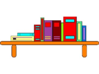 Sticker Custom Preview Image #050160 Education Schools Books Book Shelf3